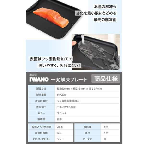 Rapid Defrosting Plate – No Electricity Needed (Made in Japan) AWKSD