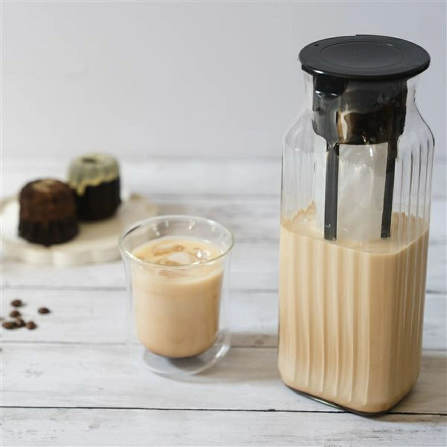 Cold Brew Coffee and Tea Square Server 1L with Filter T296KF2-BK - imy Shop Japan