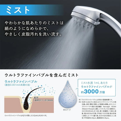 INAX Ecoful Plus 超微細氣泡多功能蓮蓬頭, 日本製 PK-BF-SH1