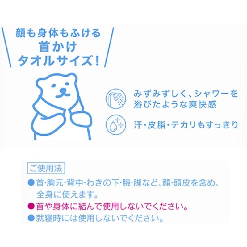 Disposable Icy Towels – Refreshing Citrus Wipes for Body & Neck (5-Pack)