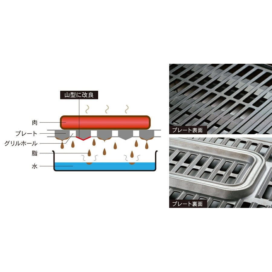 Reduced Smoke Grill Plate AGP-242 - imy Shop Japan
