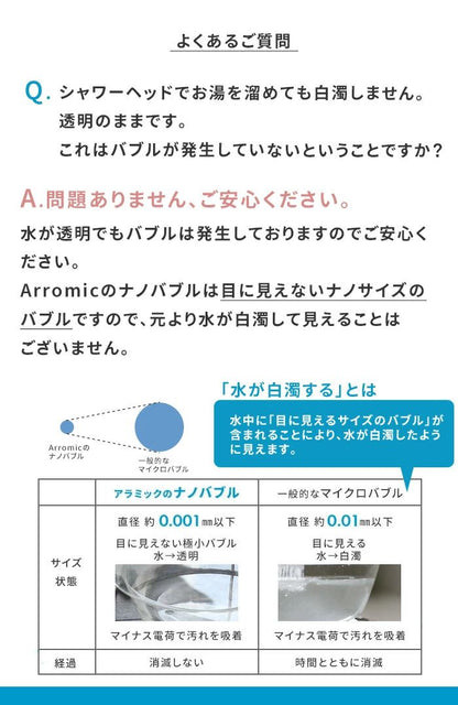 Showerhead Pro Premium Nano Bubble, Made in Japan ST-X3BAN-WH