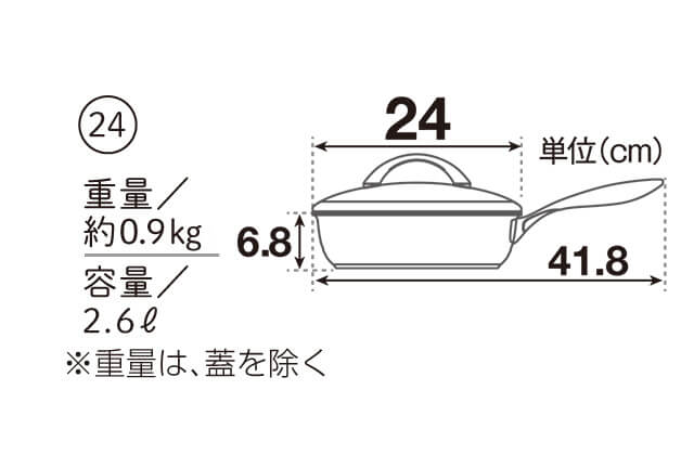 All Light Frying Pan 24cm Q - imy Shop Japan