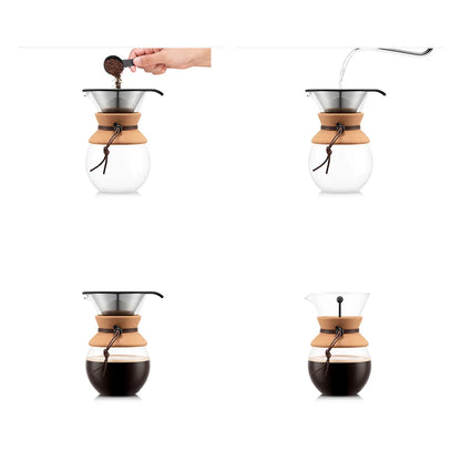 POUR OVER Coffee Maker with Stainless Steel Filter 500mL 11592-109