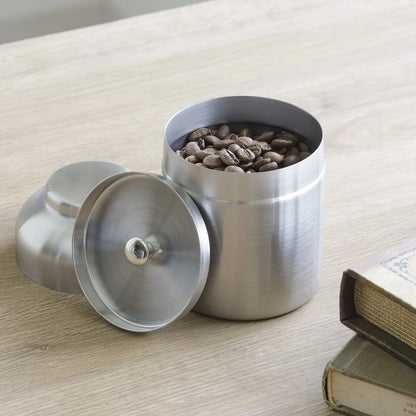 Stainless Steel Coffee Canister for 100g Coffee bean, Made in Japan 40622