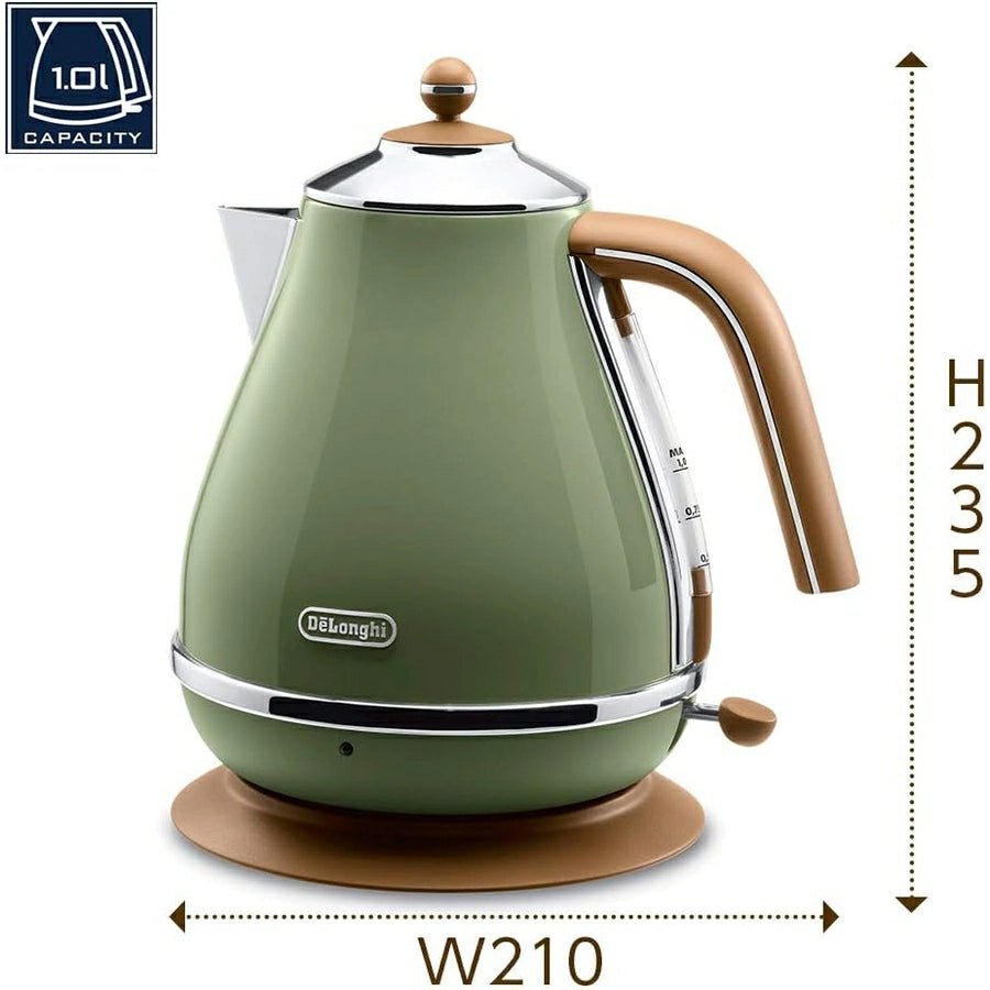 Stainless Steel Electric Kettle 1L KBOV1200J - imy Shop Japan