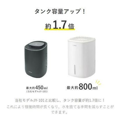 Dehumidifier LOWAMP, Small, 800ml, 100~240V JY-102WT - imy Shop Japan