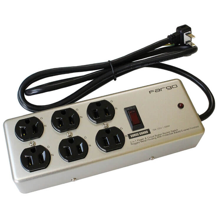 STEEL TAP Extension Cord (6 AC Outlets) PT406SV - imy Shop Japan