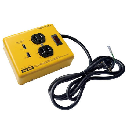 STEEL TAP USB Extension Cord (2 AC Outlets & 3 USB Port) PT410YE - imy Shop Japan