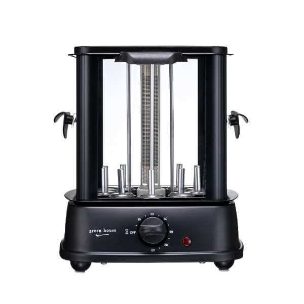 Rotate Automatically Tabletop Smokeless Yakitori Cooker GH-YKTMA-BK - imy Shop Japan