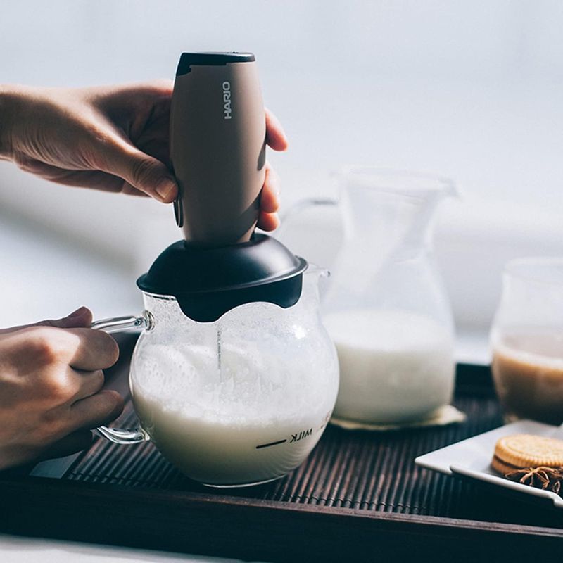 Milk Frother & Frothing Cup Set CQT-45BR - imy Shop Japan