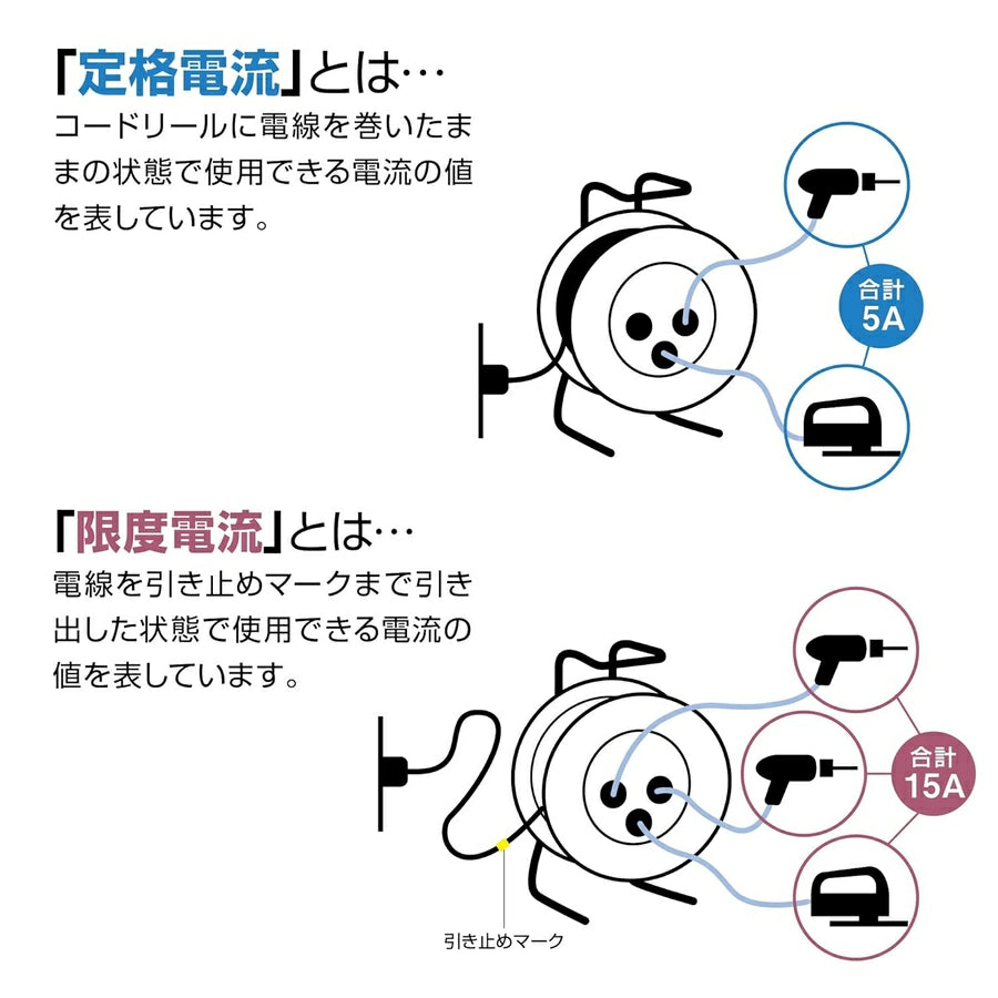 Cord Reel 15A/10M JS-101 - imy Shop Japan