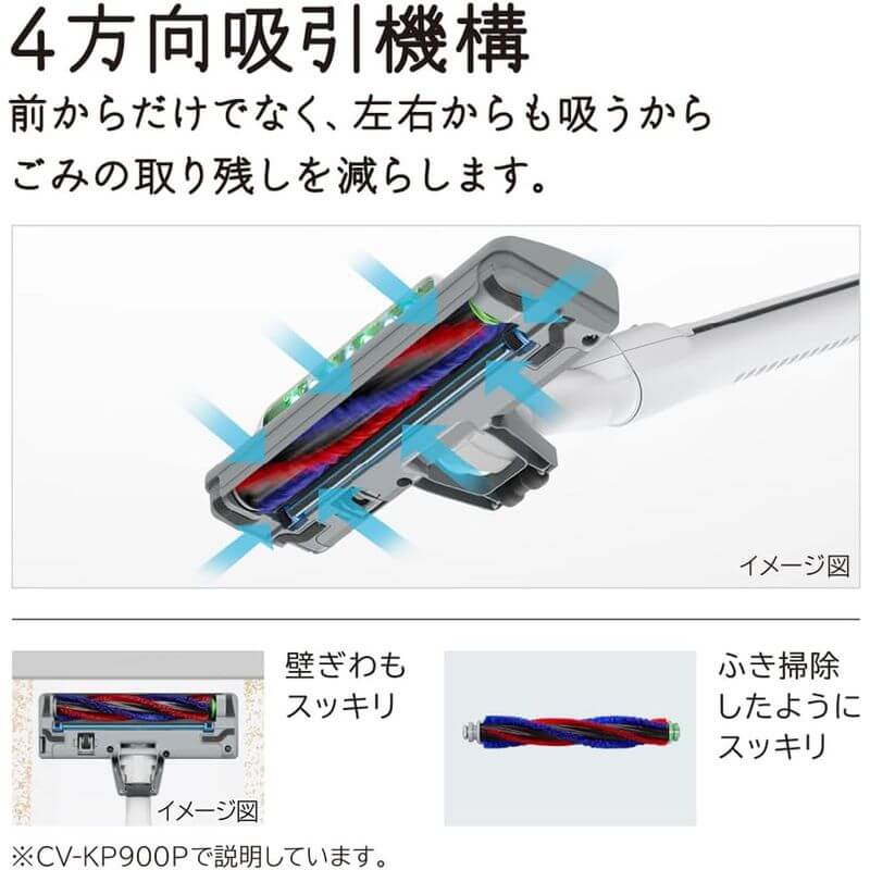 Bagged Canister Vacuum Cleaner, Made in Japan CV-KP900P-C