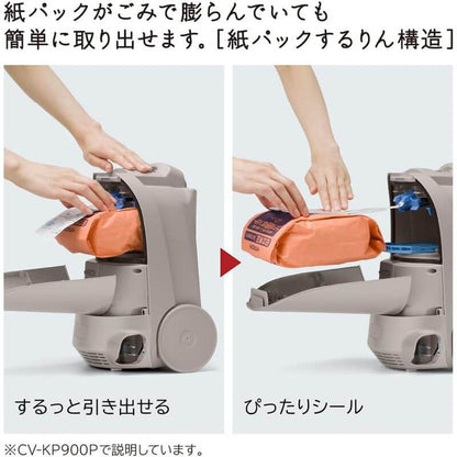 Bagged Canister Vacuum Cleaner, Made in Japan CV-KP900P-C