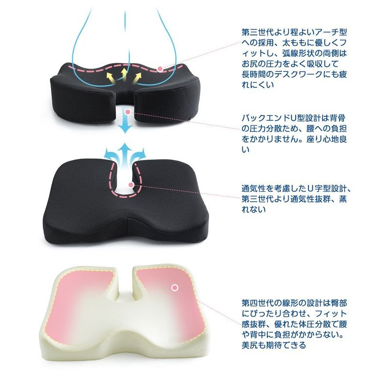 Memory Cushion 38x45cm IKSTAR - imy Shop Japan