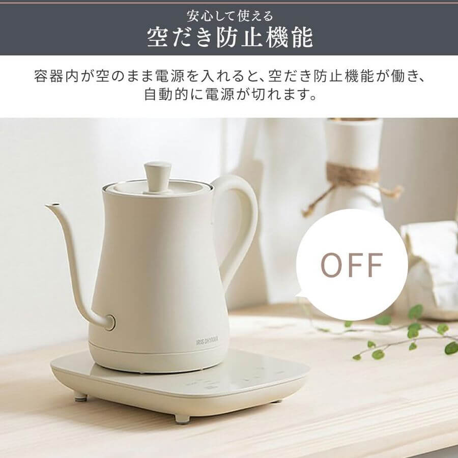 溫控細口熱水壺, 0.6L IKE-C601T-CW