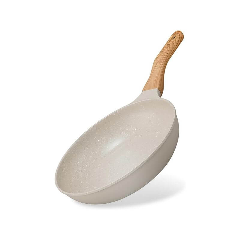 不沾平底鍋, 木紋手柄, IH/明火兩用