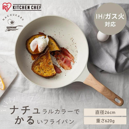 不沾平底鍋, 木紋手柄, IH/明火兩用