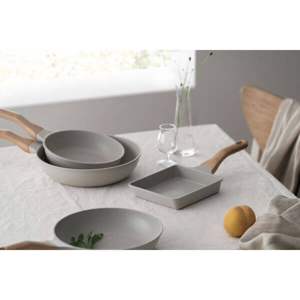 不沾平底鍋, 木紋手柄, IH/明火兩用