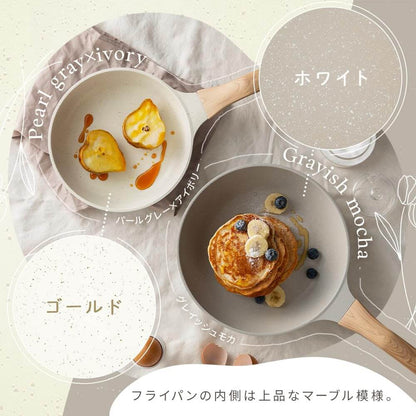 不沾平底鍋, 木紋手柄, IH/明火兩用