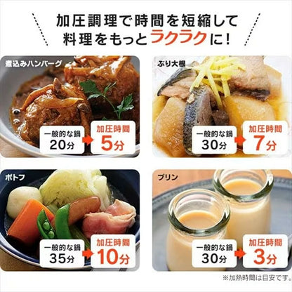 Two-Handed Pressure Cooker 3L RAN-3L - imy Shop Japan