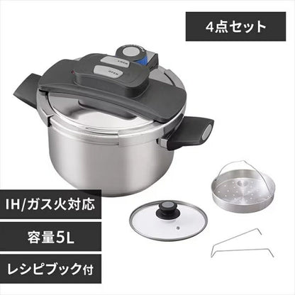 Two-Handed Pressure Cooker 5L RAN-5L - imy Shop Japan