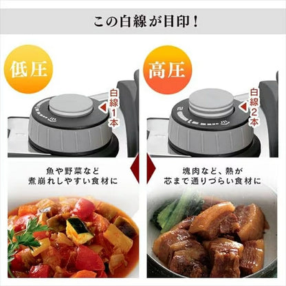 Two-Handed Pressure Cooker 6L RAN-6L - imy Shop Japan
