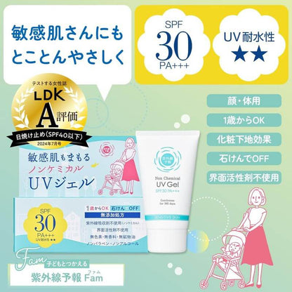 紫外線予報 物理防曬凝乳FF SPF30 PA+++ 65g