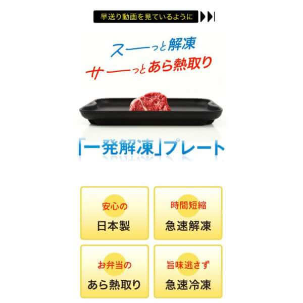 Rapid Defrosting Plate – No Electricity Needed (Made in Japan) AWKSD