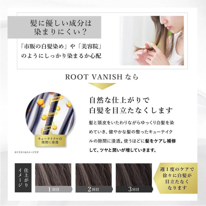 白髮染髮劑 Root Vanish