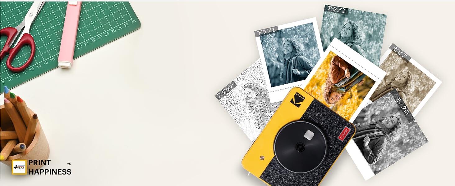 Mini Shot 3 Retro Instant Camera with Films C300R - imy Shop Japan