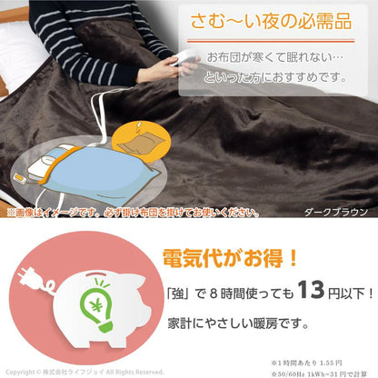 Flannel Electric Blanket JCBR803G - imy Shop Japan