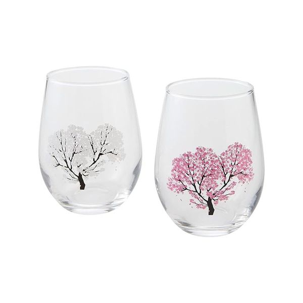 Japanese Sakura Cherry Blossom Color Changing Glass 0100-014-00 - imy Shop Japan
