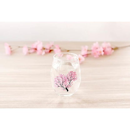 Japanese Sakura Cherry Blossom Color Changing Glass 0100-014-00 - imy Shop Japan