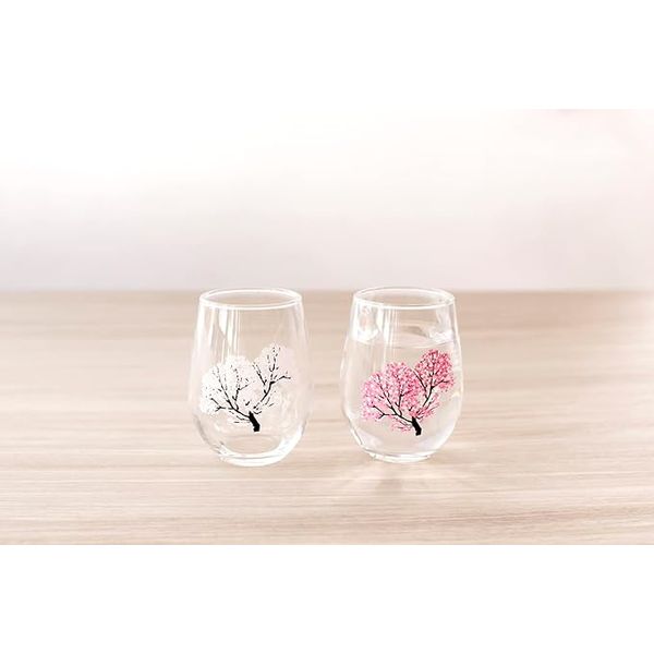 Japanese Sakura Cherry Blossom Color Changing Glass 0100-014-00 - imy Shop Japan