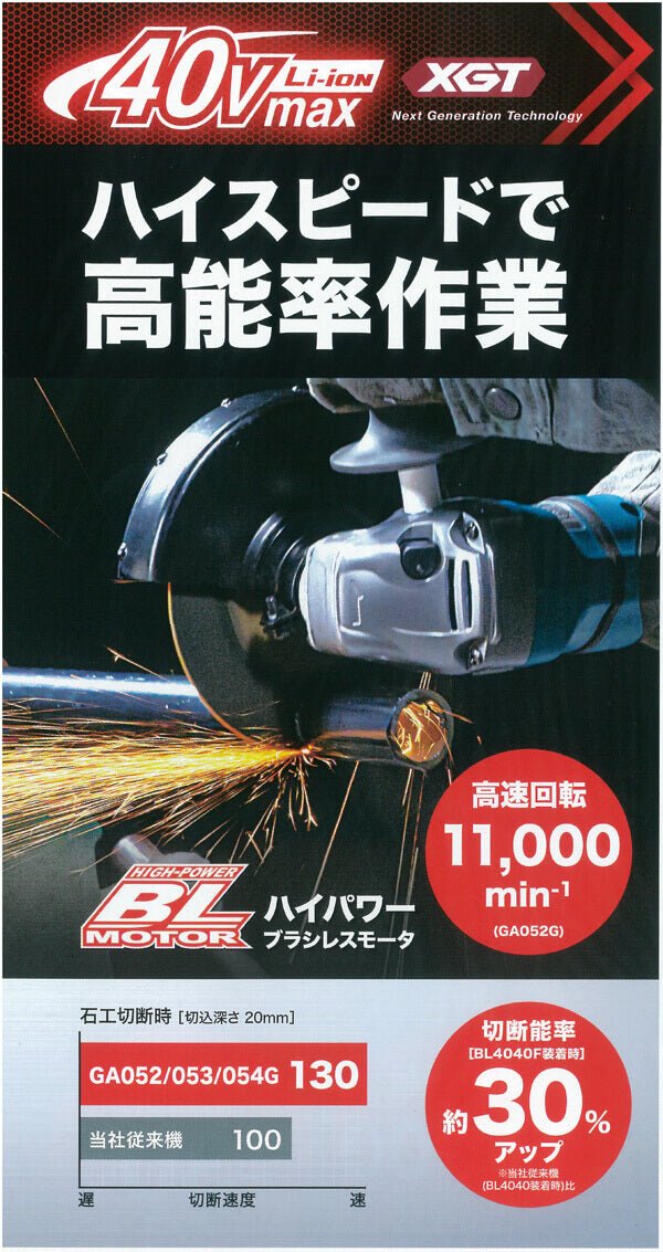 40V Brushless Cordless Angle Grinder GA05 - imy Shop Japan