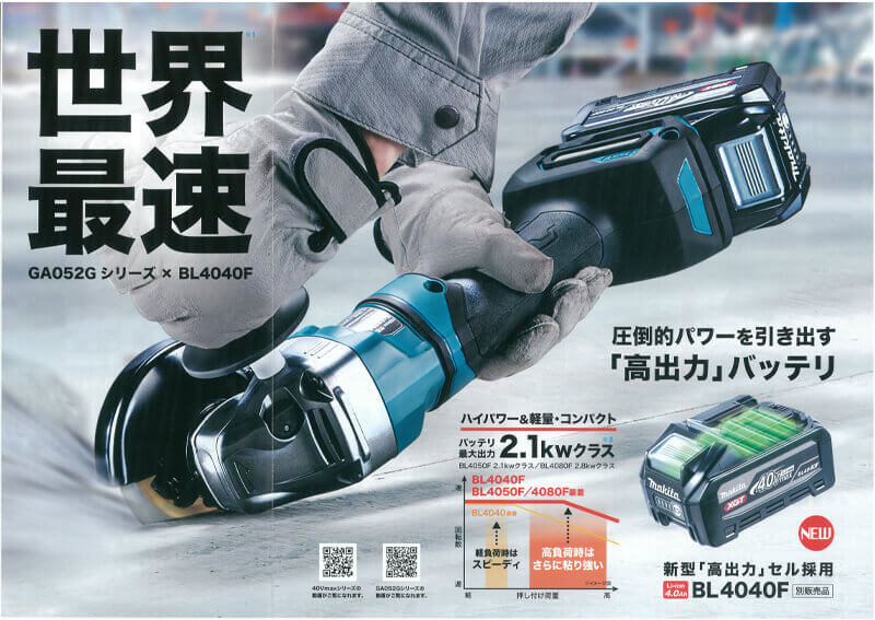 40V Brushless Cordless Angle Grinder GA05 - imy Shop Japan