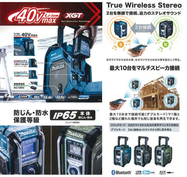 40Vmax Rechargable Radio (battery&charger excluded) MR005GZO - imy Shop Japan