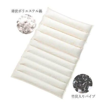 折疊枕, 球狀棉&竹炭微粒, 附專用枕套