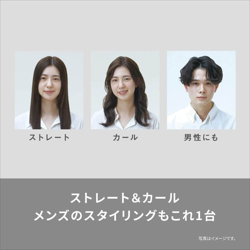 Compact Hair Straightener, AC100-240V EH-HV1B-W