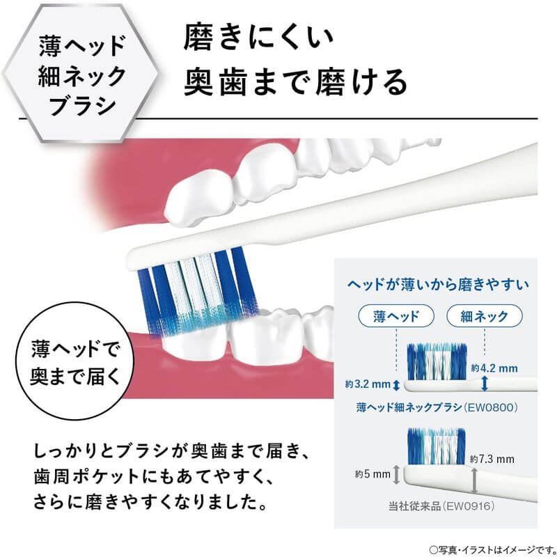 Doltz Replacement Ultra-Fine Brush Heads (Compact, 2-Pack) EW0800