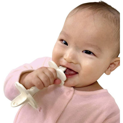 Rice-Based Spoon Teether (Rice White), Made in Japan KM-032
