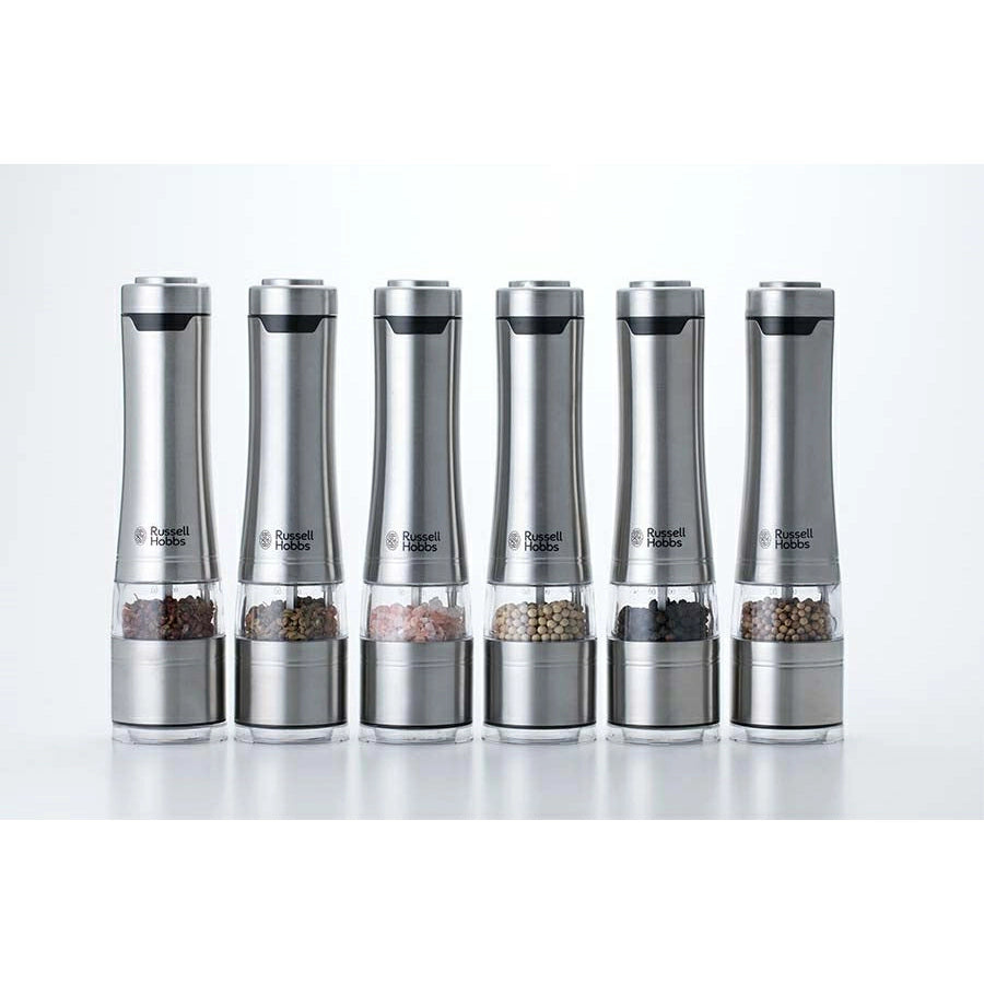 Electric Salt And Pepper Mill Wood Stand Set 7923JP - imy Shop Japan