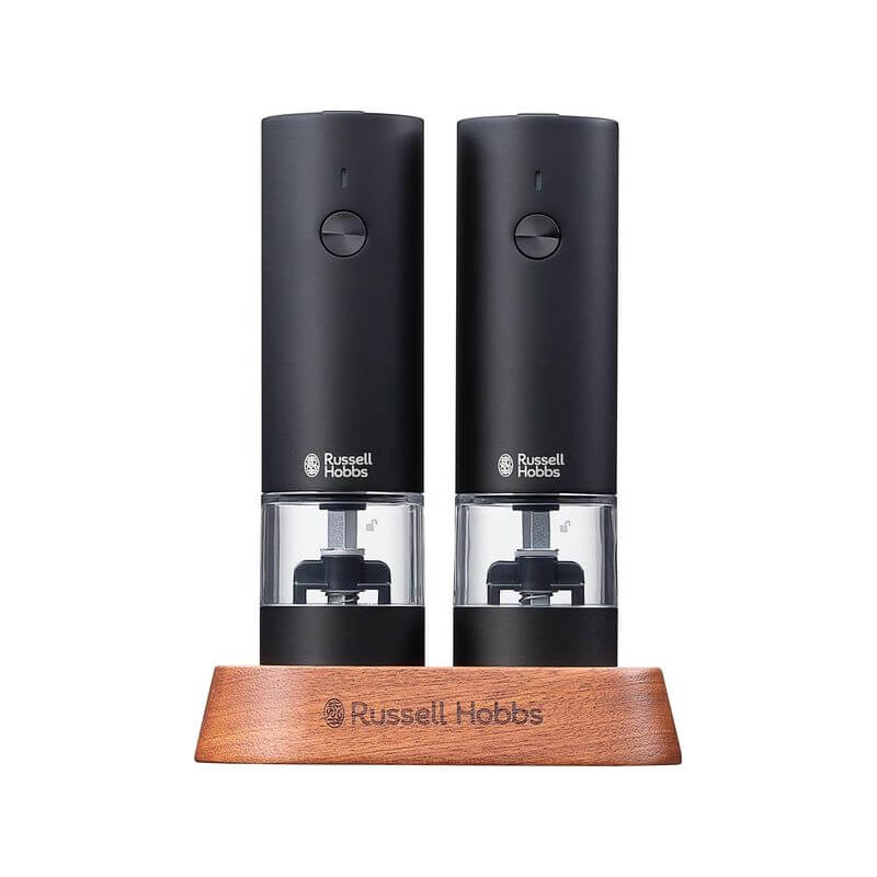 USB充電式鹽/胡椒研磨器 2入組, 含底座 7942JP