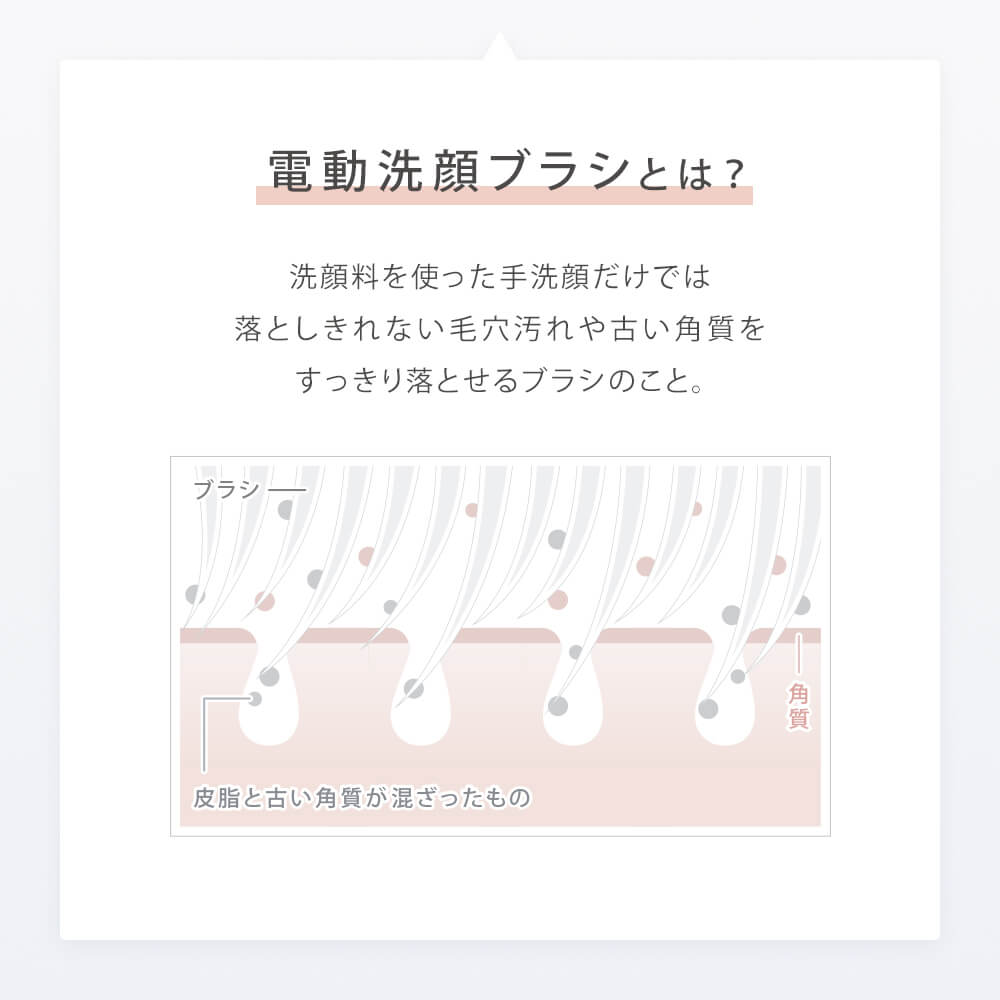 Daily Deep-Clean Ion Facial Brush with Sonic Vibration SAL21202SL - imy Shop Japan