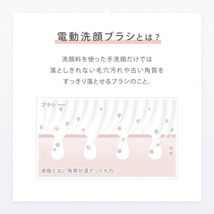 Daily Deep-Clean Ion Facial Brush with Sonic Vibration SAL21202SL - imy Shop Japan