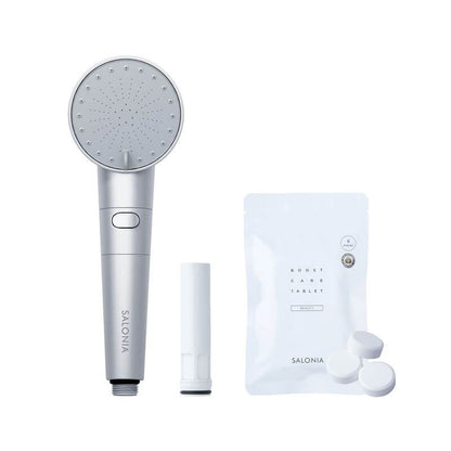Fine Bubble Shower Head with Chlorine Removal Cartridge & Bicarbonate Tablets SAL23303WS - imy Shop Japan