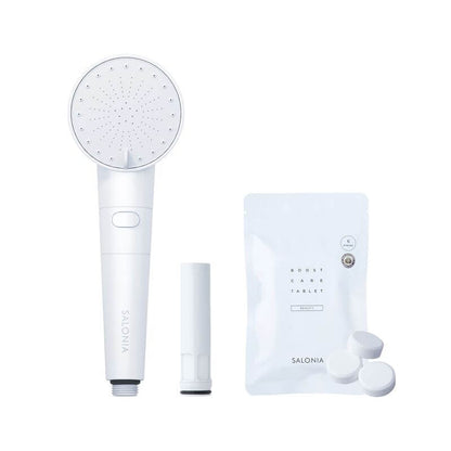 Fine Bubble Shower Head with Chlorine Removal Cartridge & Bicarbonate Tablets SAL23303WS - imy Shop Japan