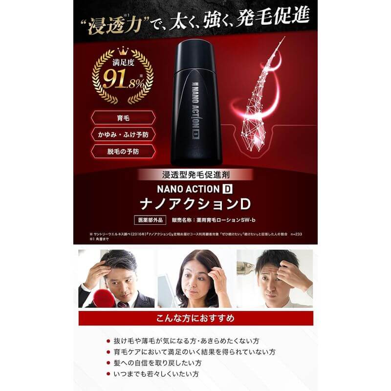 NanoAction D Hair Growth Booster – Deep Scalp Penetration Formula (90mL)