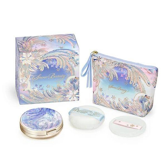 Snow Beauty Brightening Skin Care Powder A 2025 Limited-Edition Set (Compact + Refill + Pouch + 2 Puffs)